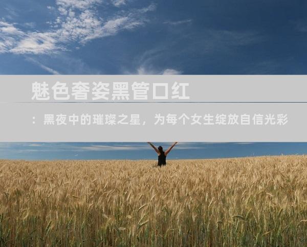 魅色奢姿黑管口红：黑夜中的璀璨之星，为每个女生绽放自信光彩